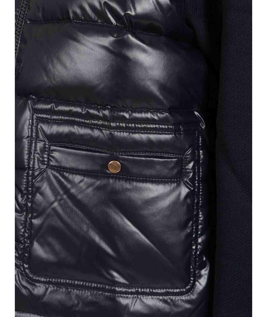 MONCLER Синяя хлопковая куртка, фото 5