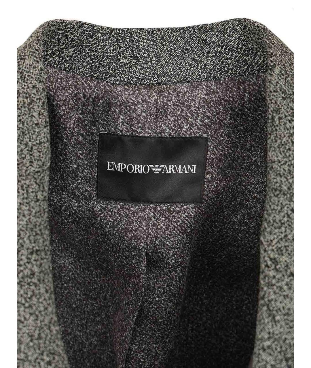 EMPORIO ARMANI Серый вискозный жакет/пиджак, фото 4