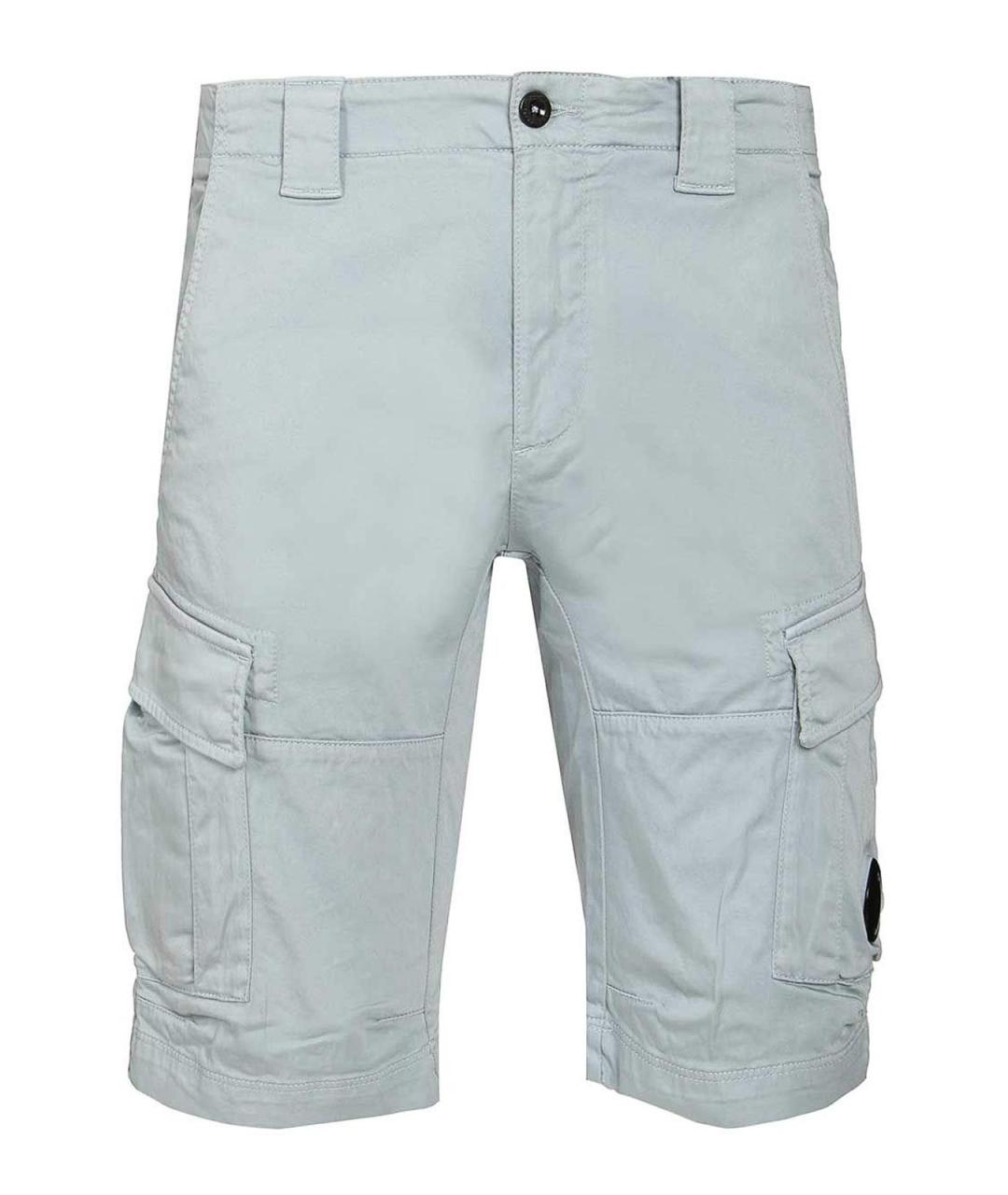 CP COMPANY Голубые хлопковые шорты, фото 1