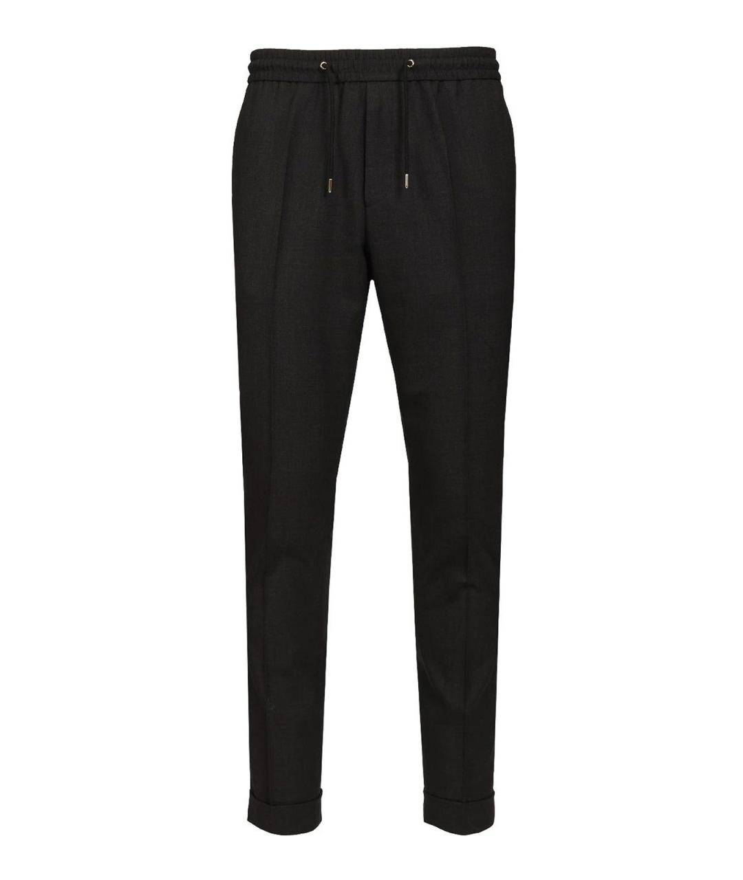 PAUL SMITH Серые шерстяные повседневные брюки, фото 1