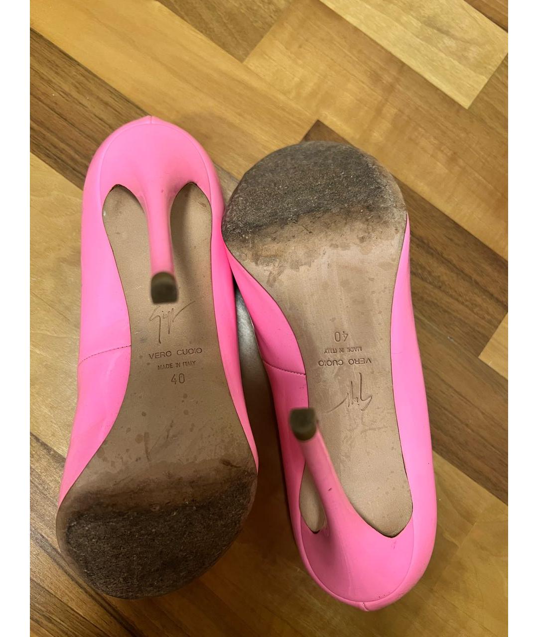 GIUSEPPE ZANOTTI DESIGN Розовые туфли из лакированной кожи, фото 4