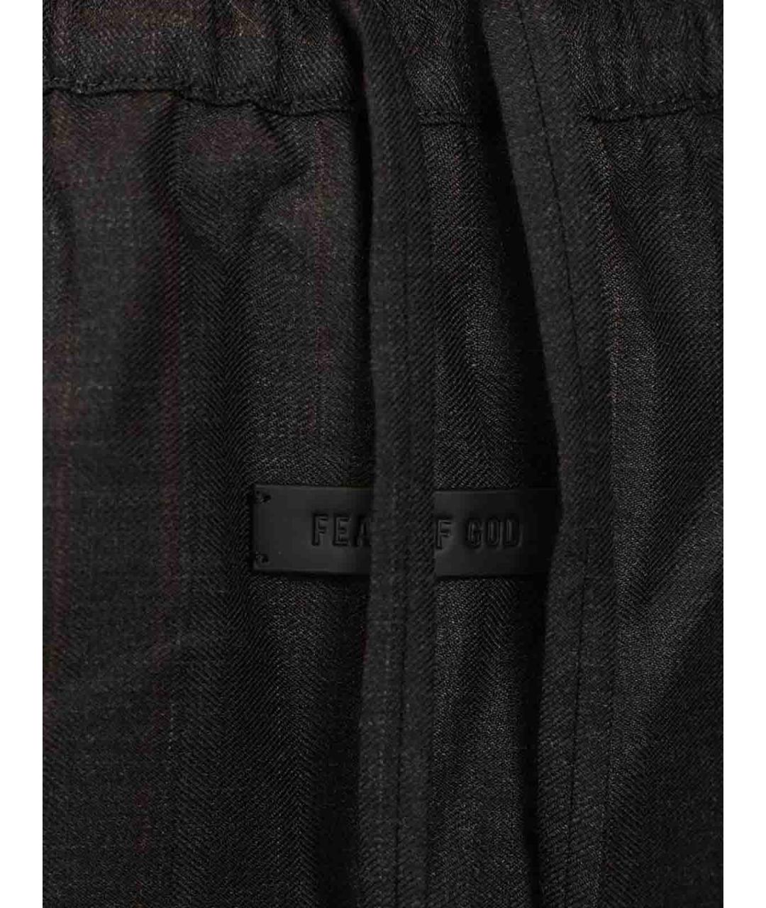 FEAR OF GOD Серые шерстяные повседневные брюки, фото 4