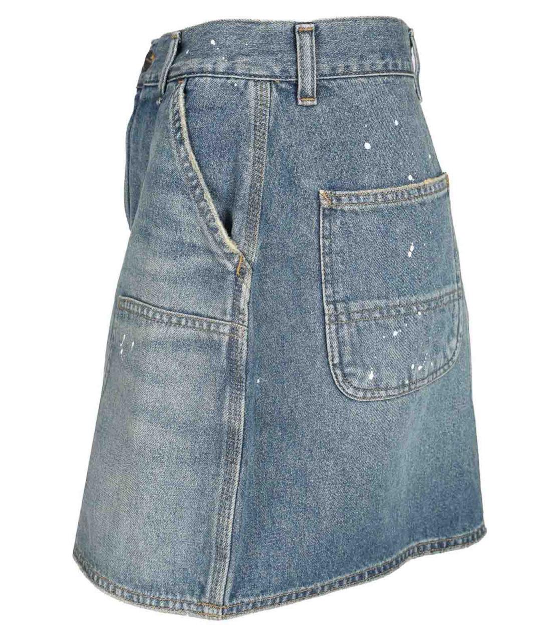 CARHARTT Синяя юбка мини, фото 3