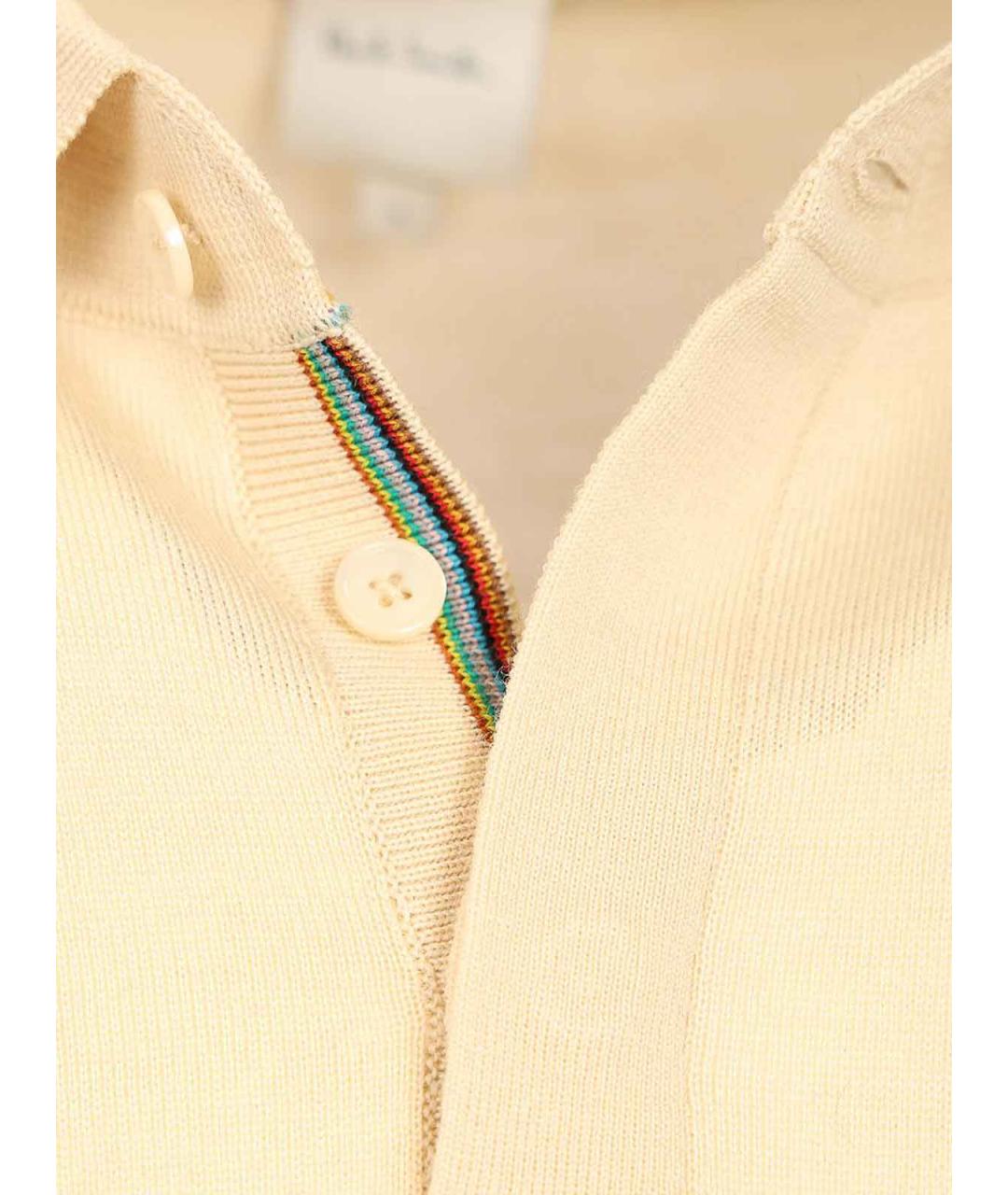 PAUL SMITH Бежевое шерстяное поло с длинным рукавом, фото 3