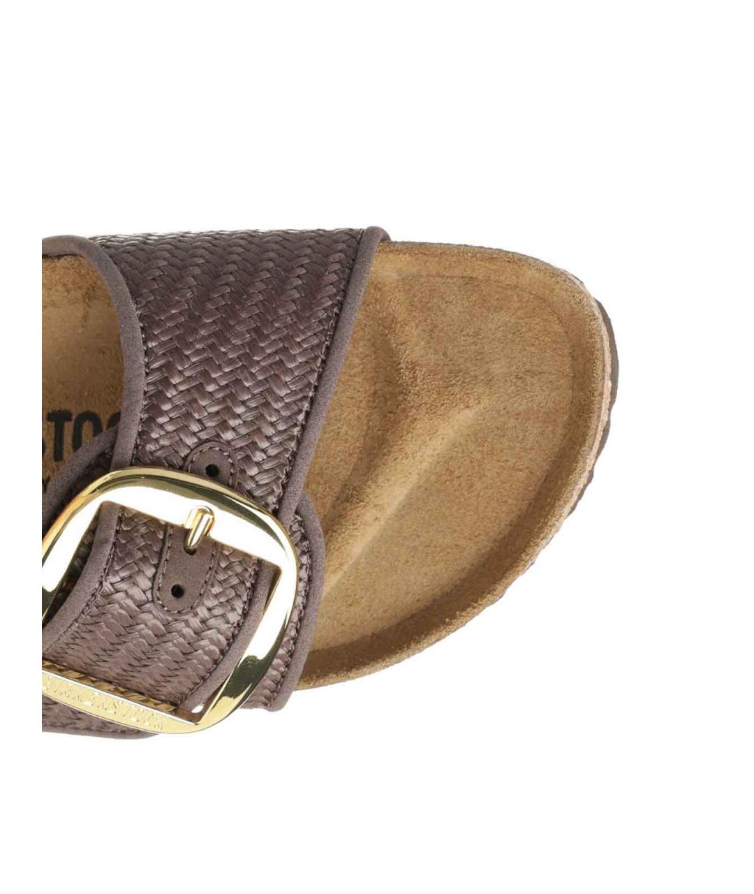 BIRKENSTOCK Коричневые замшевые сандалии, фото 4