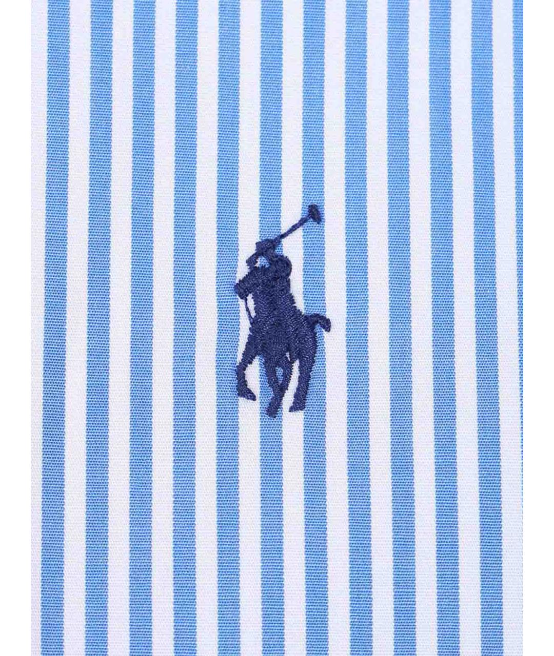 POLO RALPH LAUREN Голубая хлопковая кэжуал рубашка, фото 3