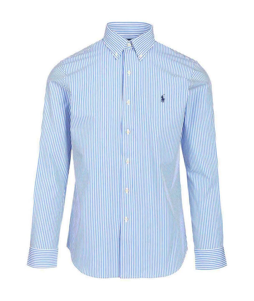 POLO RALPH LAUREN Голубая хлопковая кэжуал рубашка, фото 1