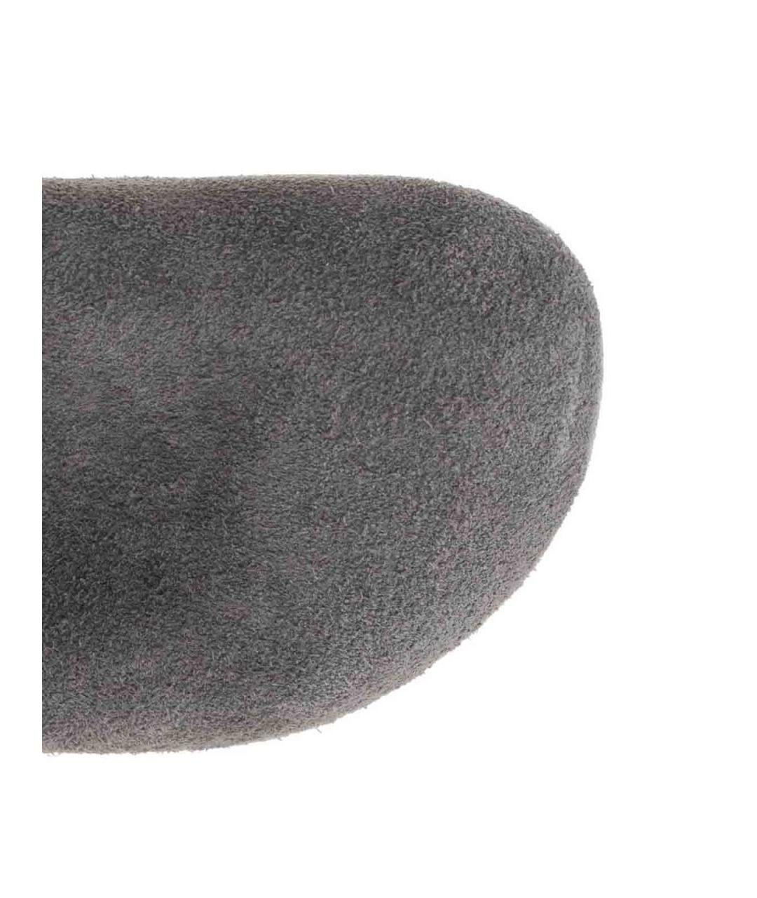 BIRKENSTOCK Серые замшевые сабо, фото 4