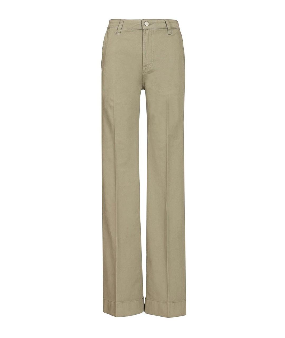 7 FOR ALL MANKIND Серые хлопковые прямые джинсы, фото 1