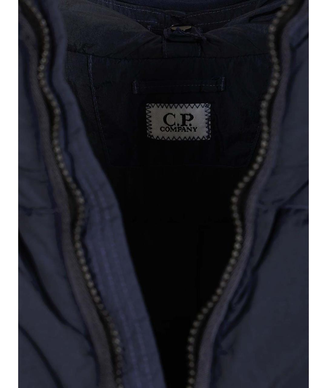 CP COMPANY Синий хлопковый пуховик, фото 4