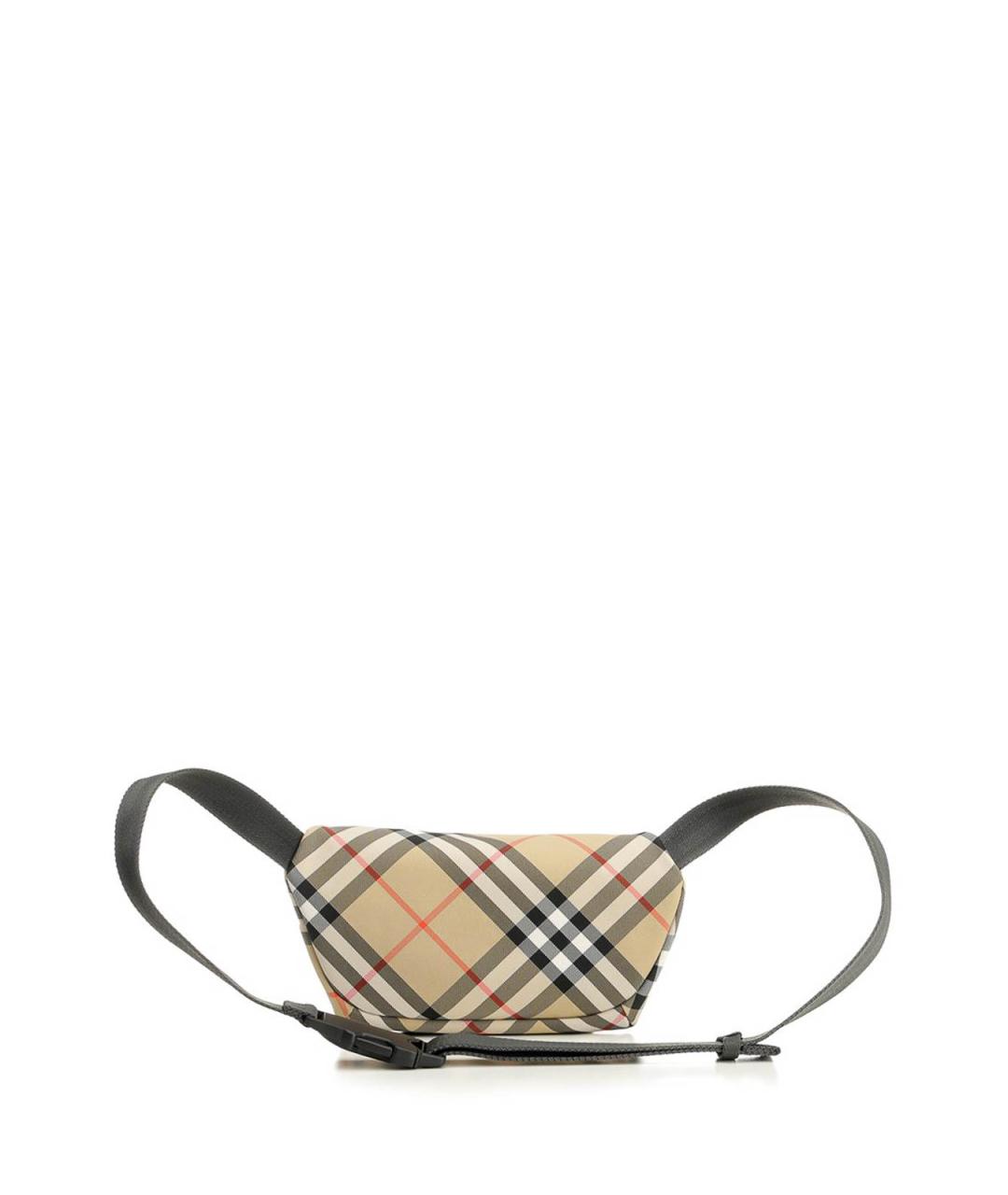 BURBERRY Бежевая тканевая поясная сумка, фото 3