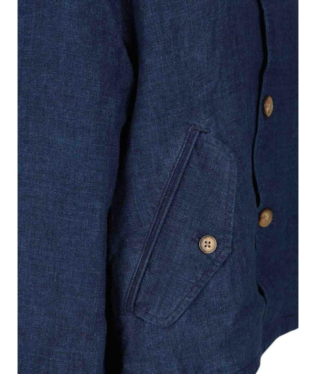 POLO RALPH LAUREN Синяя льняная куртка, фото 6