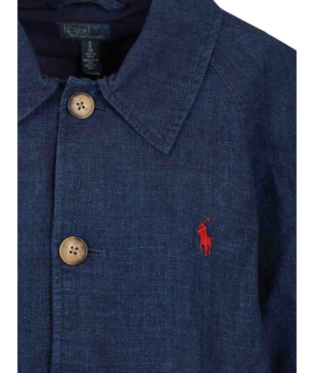 POLO RALPH LAUREN Синяя льняная куртка, фото 5