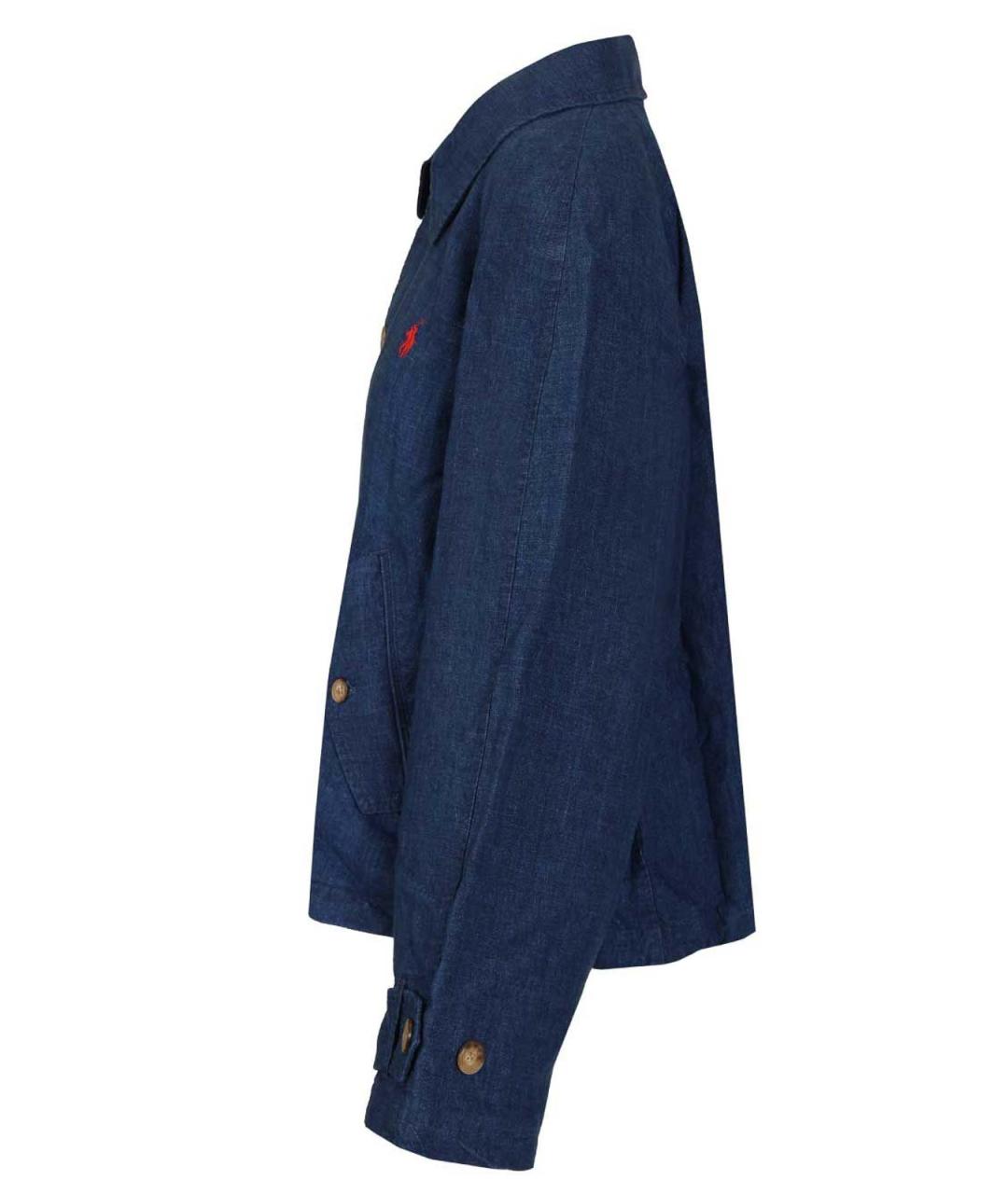 POLO RALPH LAUREN Синяя льняная куртка, фото 3