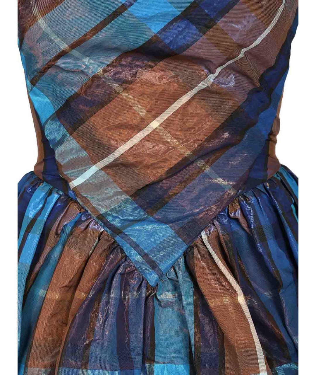 VIVIENNE WESTWOOD Синее полиэстеровое повседневное платье, фото 4
