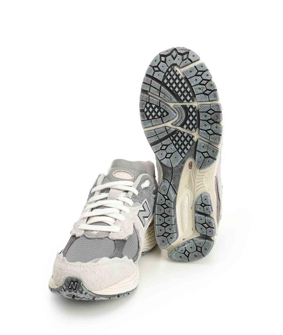 NEW BALANCE Серые замшевые низкие кроссовки / кеды, фото 5