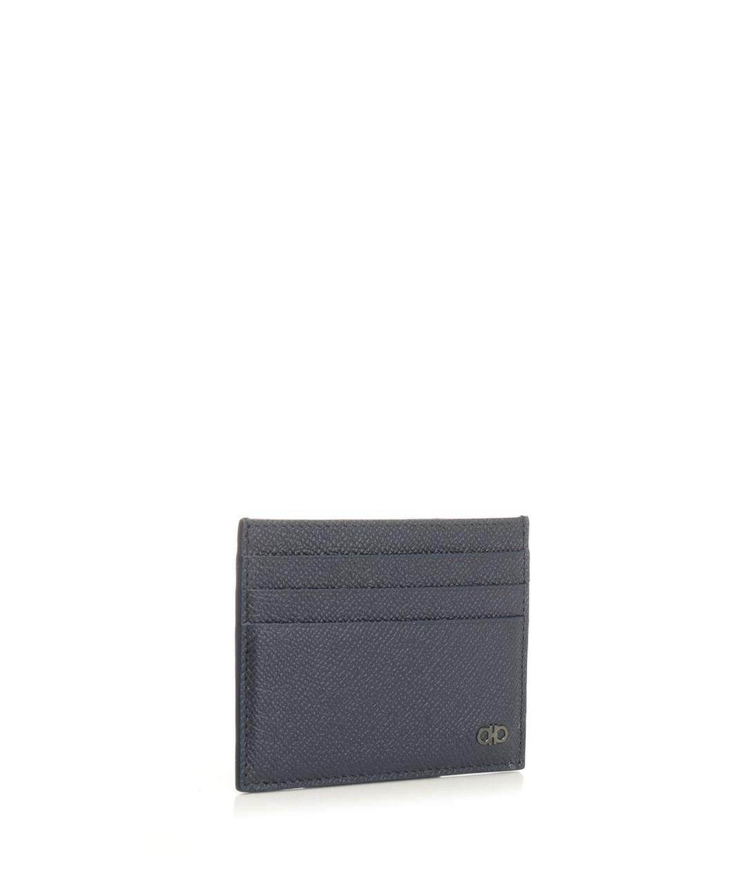 FERRAGAMO Синий кожаный кардхолдер, фото 2