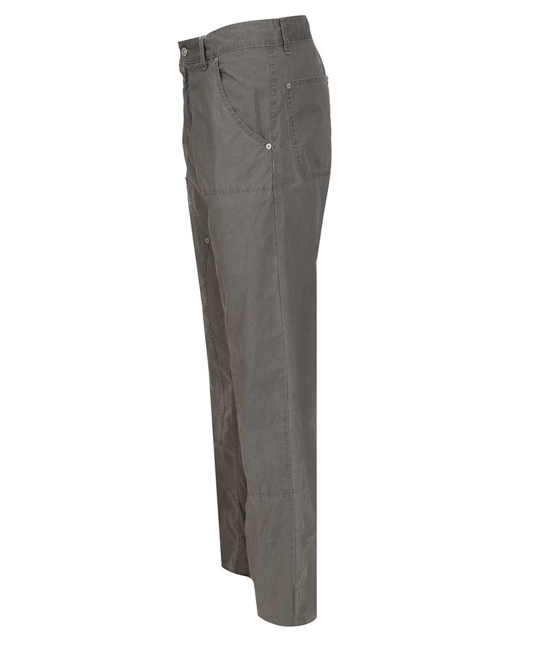 MM6 MAISON MARGIELA Серые хлопковые повседневные брюки, фото 3