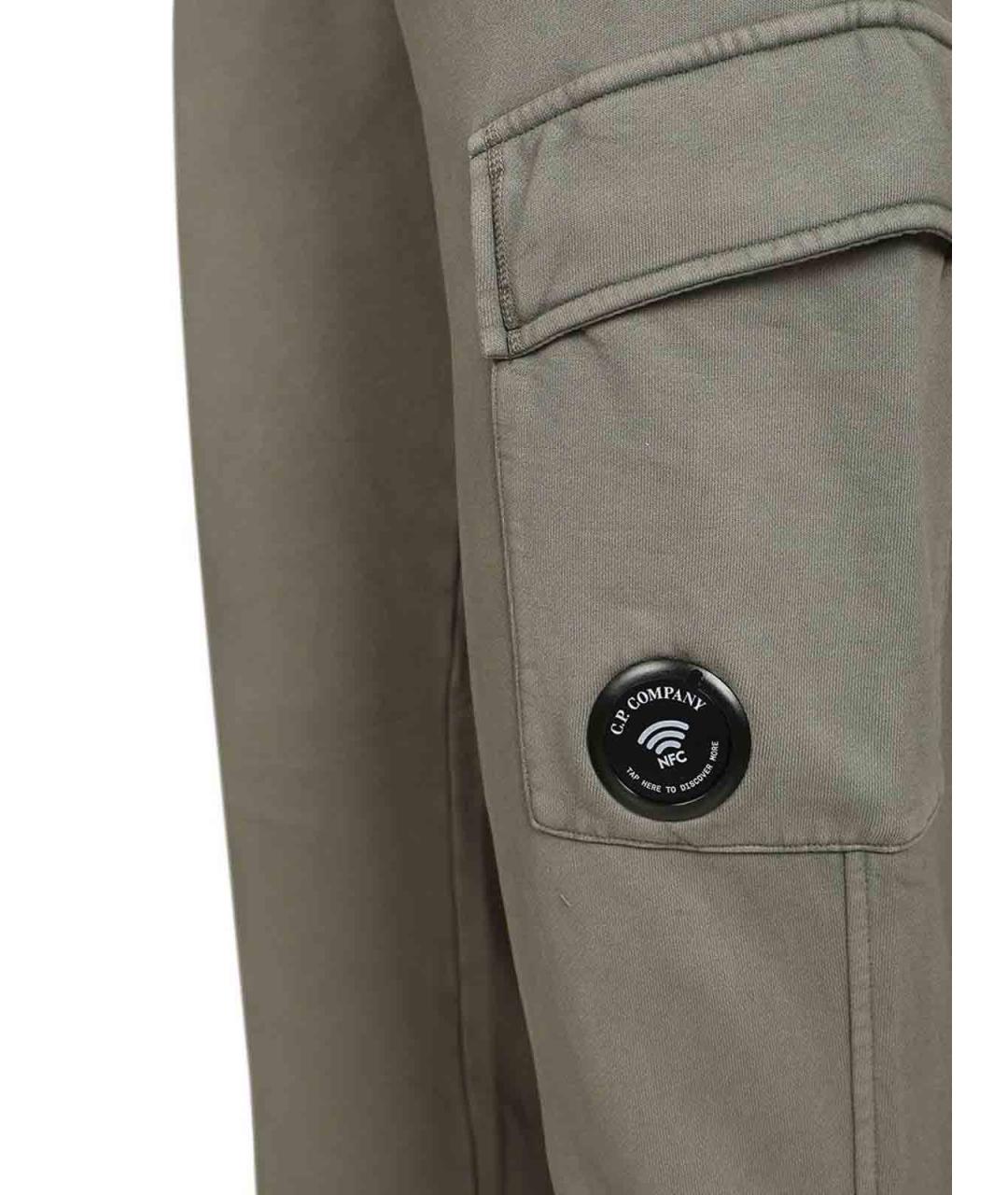 CP COMPANY Серые хлопковые повседневные брюки, фото 4