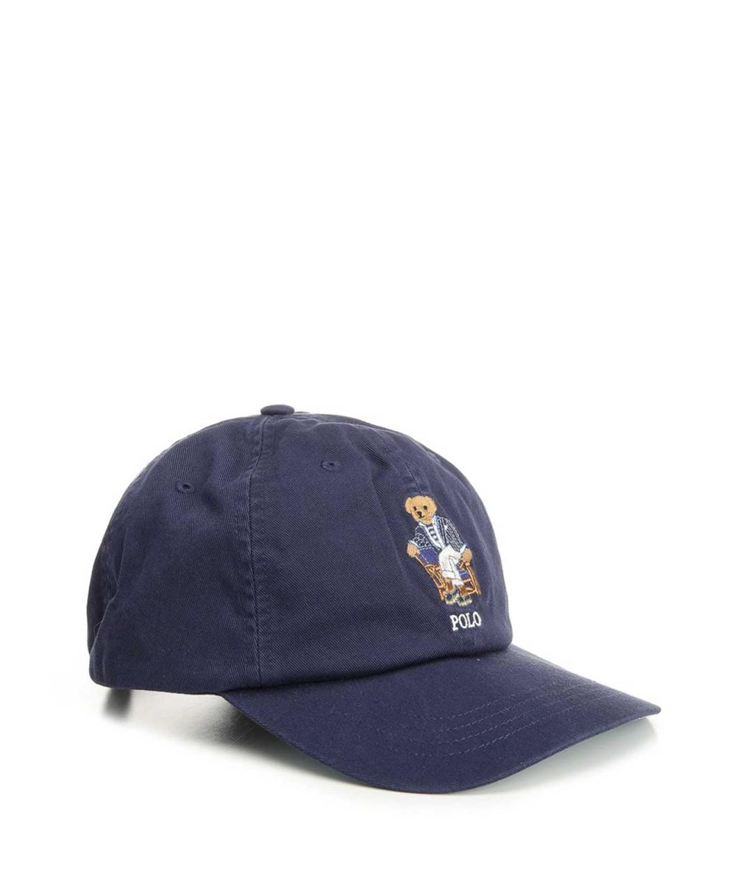POLO RALPH LAUREN Синяя хлопковая кепка/бейсболка, фото 2