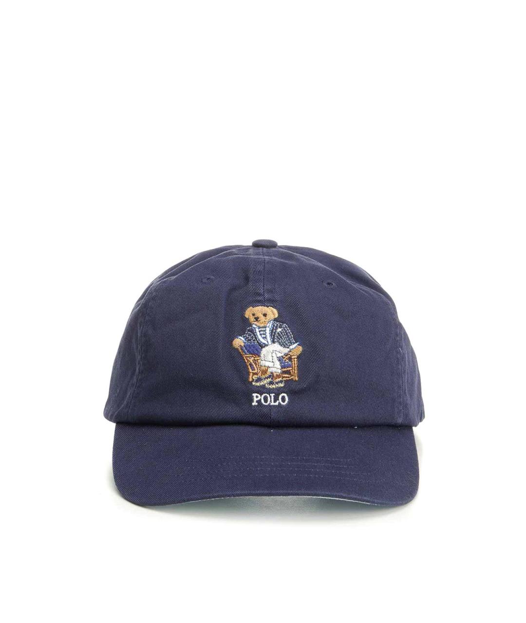 POLO RALPH LAUREN Синяя хлопковая кепка/бейсболка, фото 1