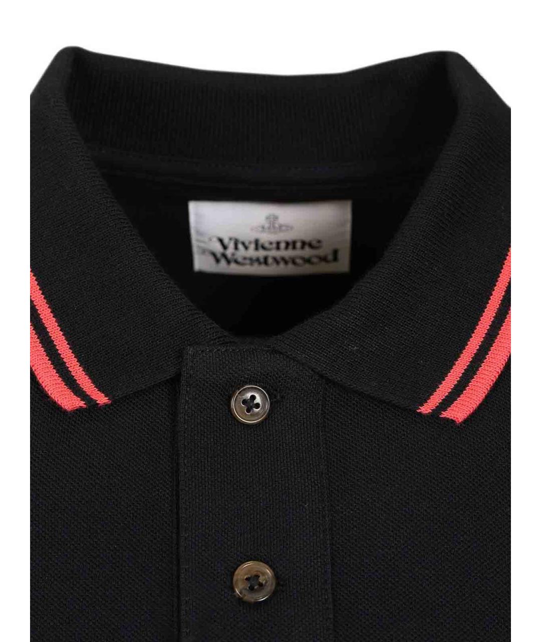 VIVIENNE WESTWOOD Синее хлопковое поло с коротким рукавом, фото 4