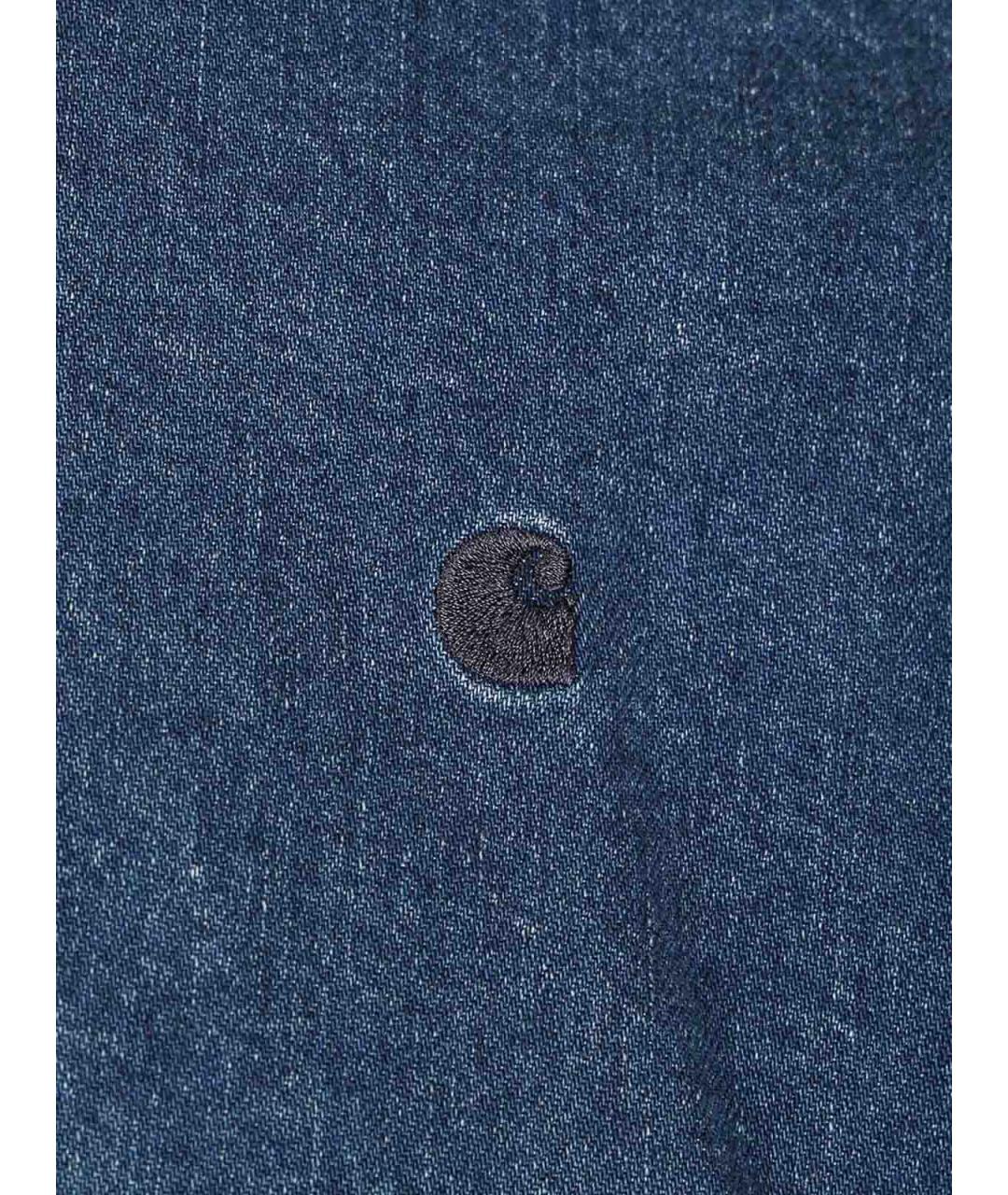 CARHARTT Голубая хлопковая кэжуал рубашка, фото 5