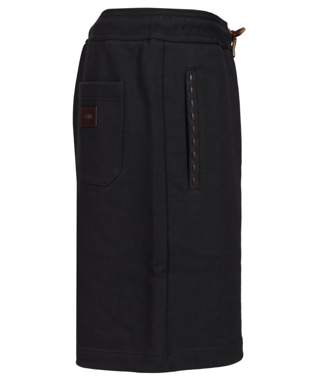 FENDI Синие хлопковые шорты, фото 3