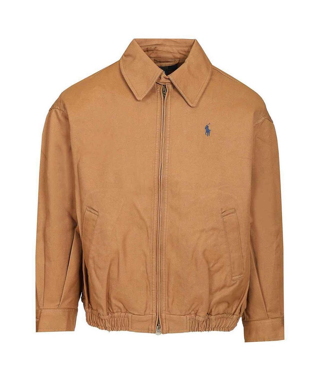 POLO RALPH LAUREN Коричневая хлопковая куртка, фото 1