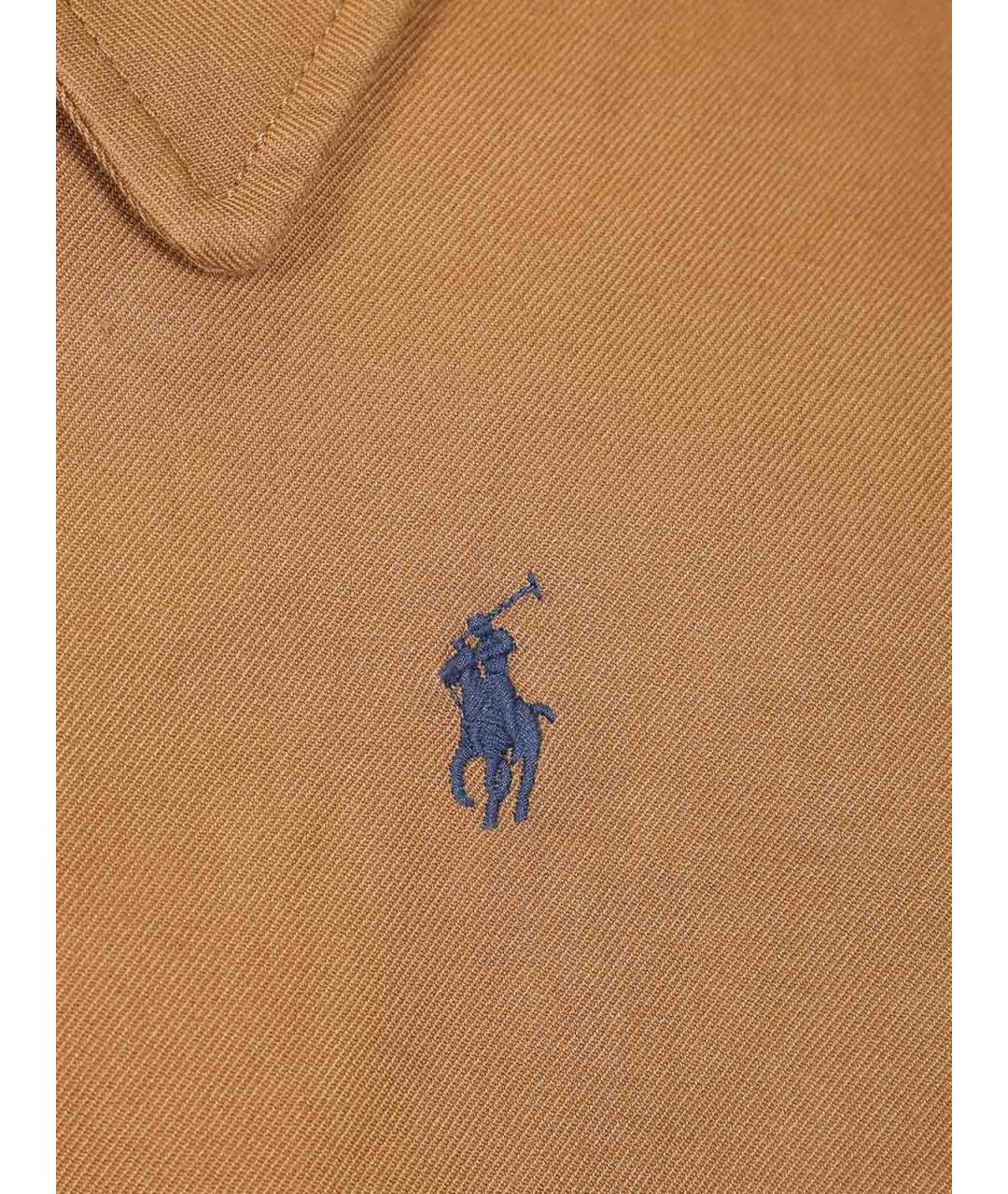 POLO RALPH LAUREN Коричневая хлопковая куртка, фото 3