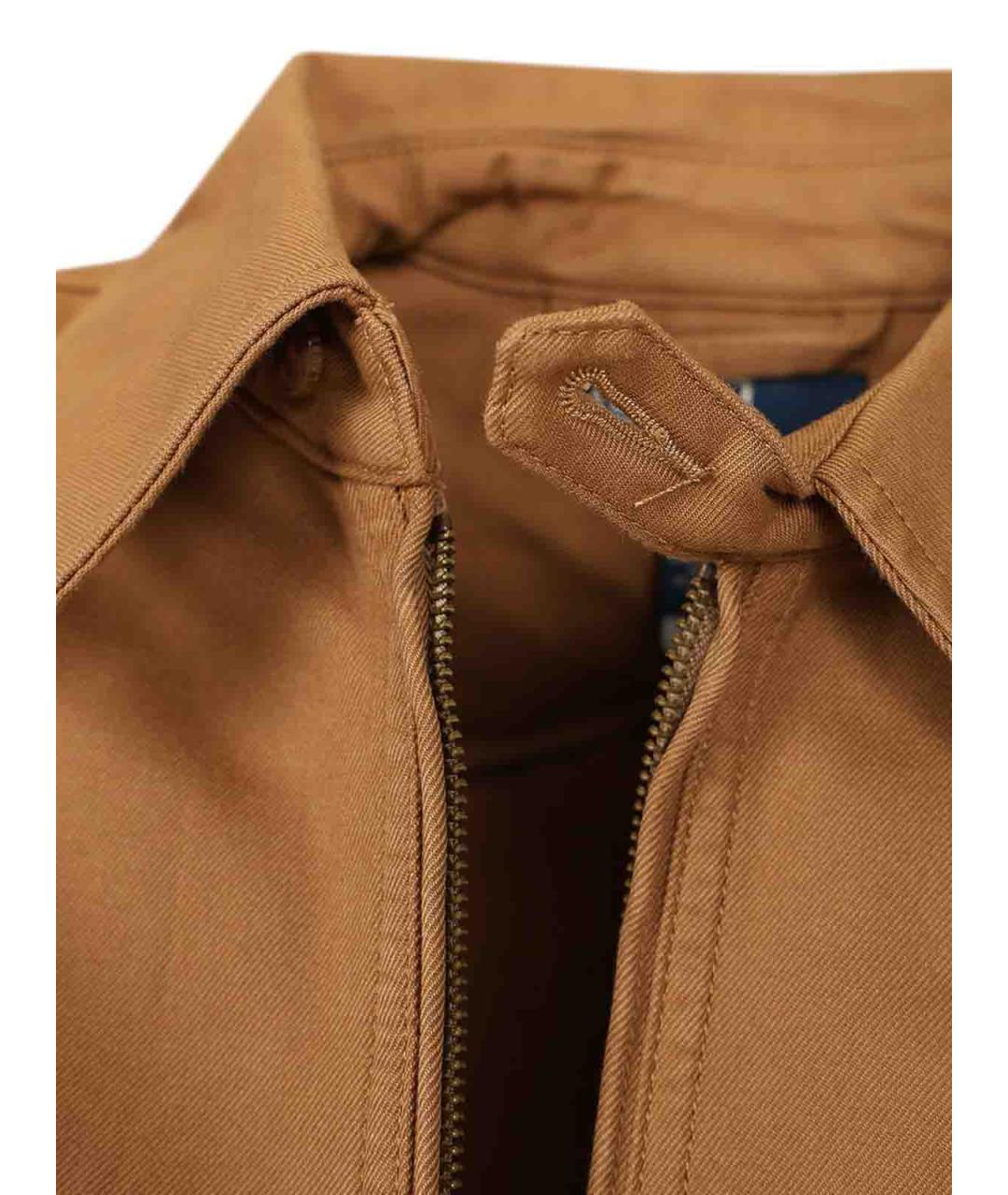 POLO RALPH LAUREN Коричневая хлопковая куртка, фото 4