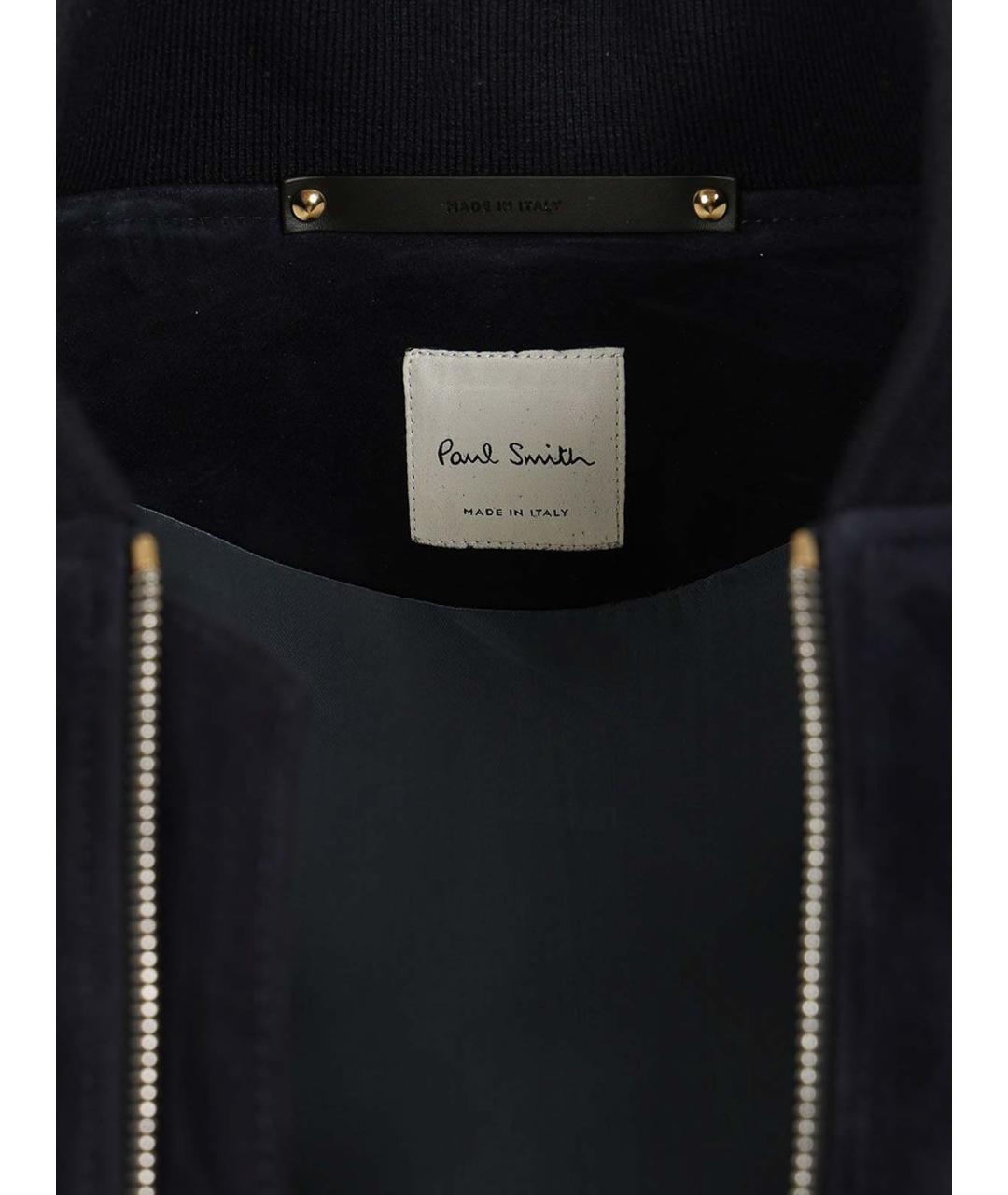 PAUL SMITH Синяя замшевая куртка, фото 6
