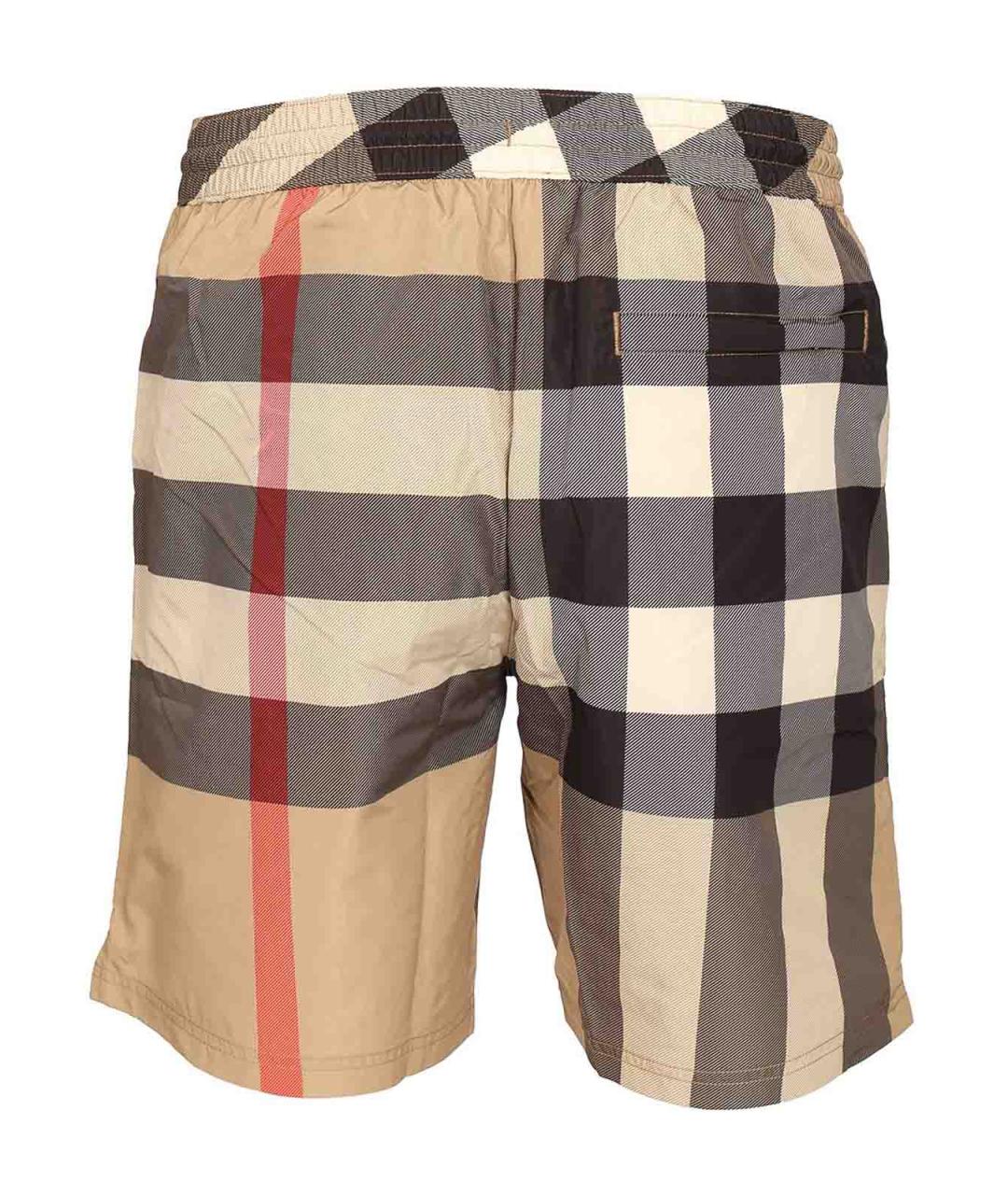 BURBERRY Бежевые полиэстеровые плавки, фото 2