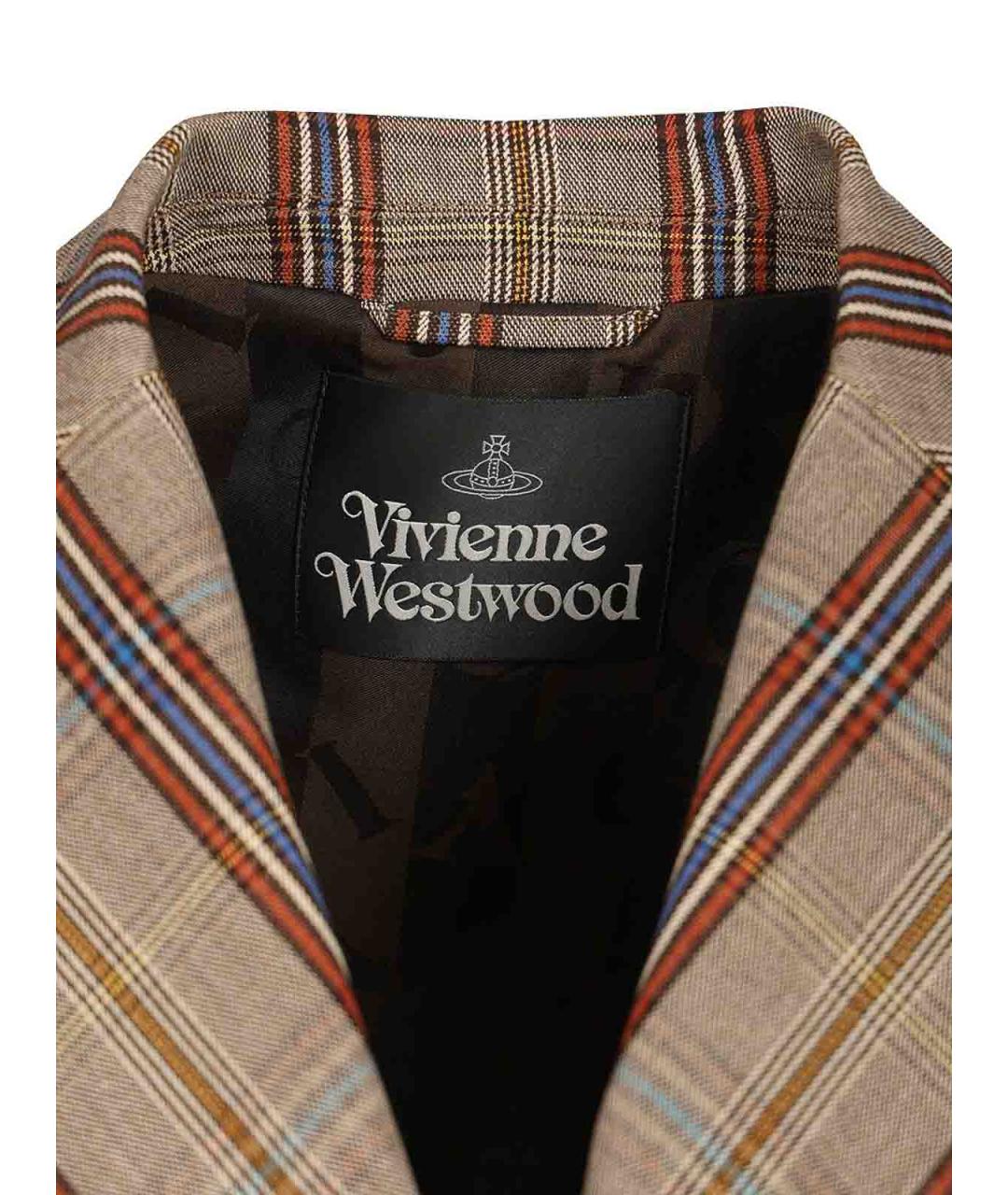 VIVIENNE WESTWOOD Бежевый шерстяной пиджак, фото 3
