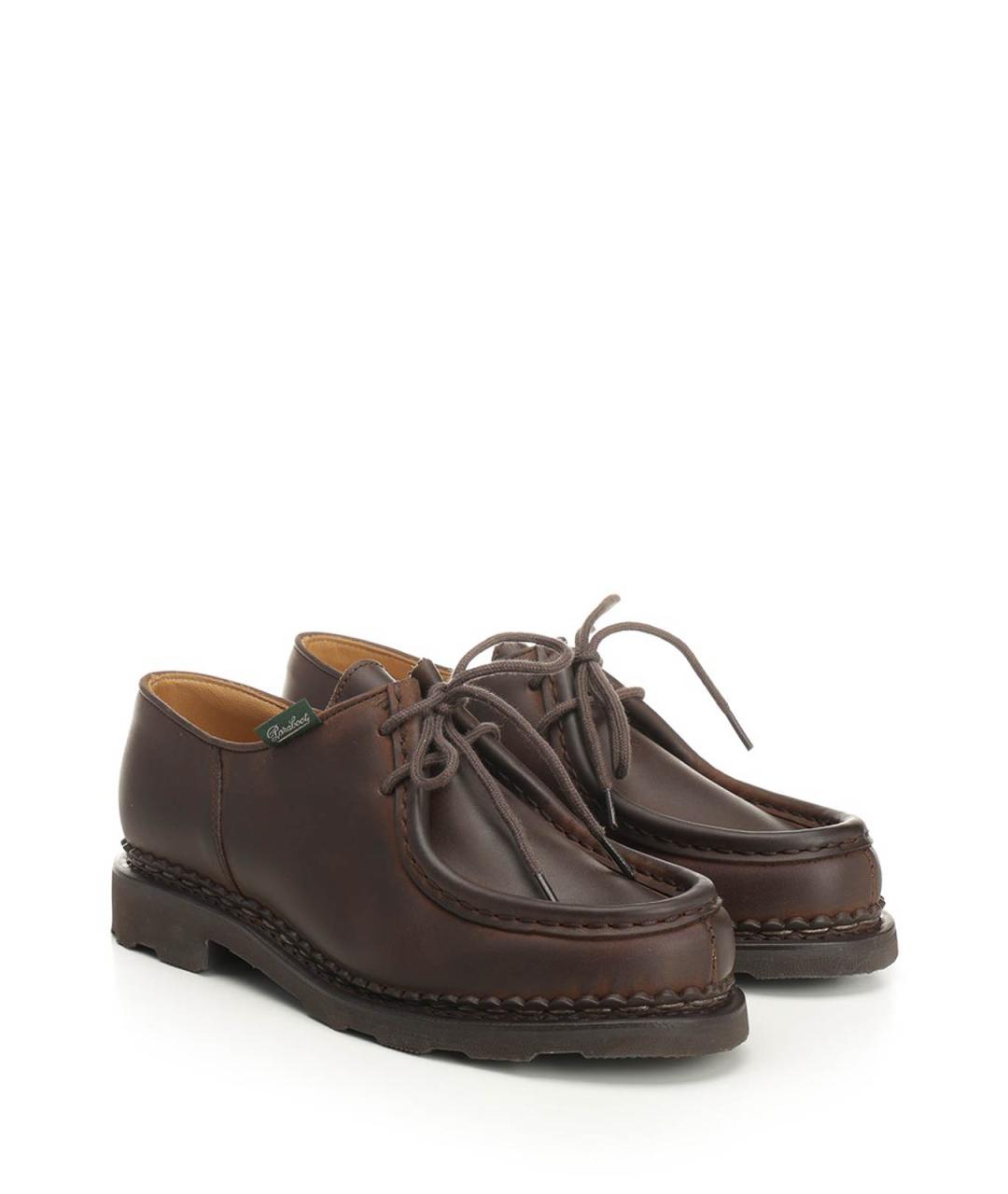 PARABOOT Коричневые кожаные брогги и оксфорды, фото 2