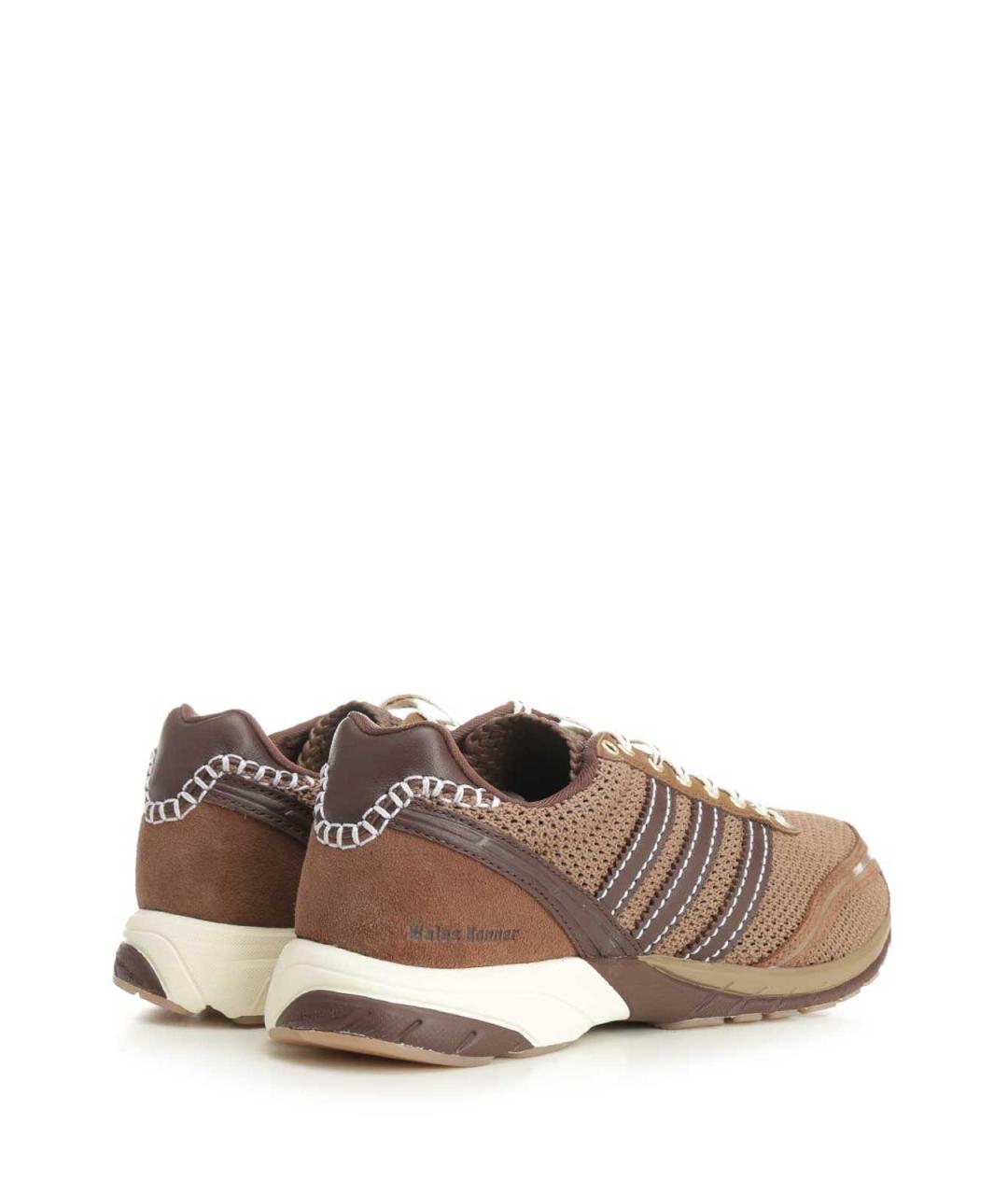 ADIDAS Коричневые кожаные низкие кроссовки / кеды, фото 3