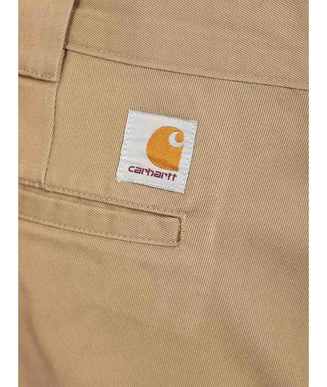 CARHARTT Коричневые полиэстеровые повседневные брюки, фото 5