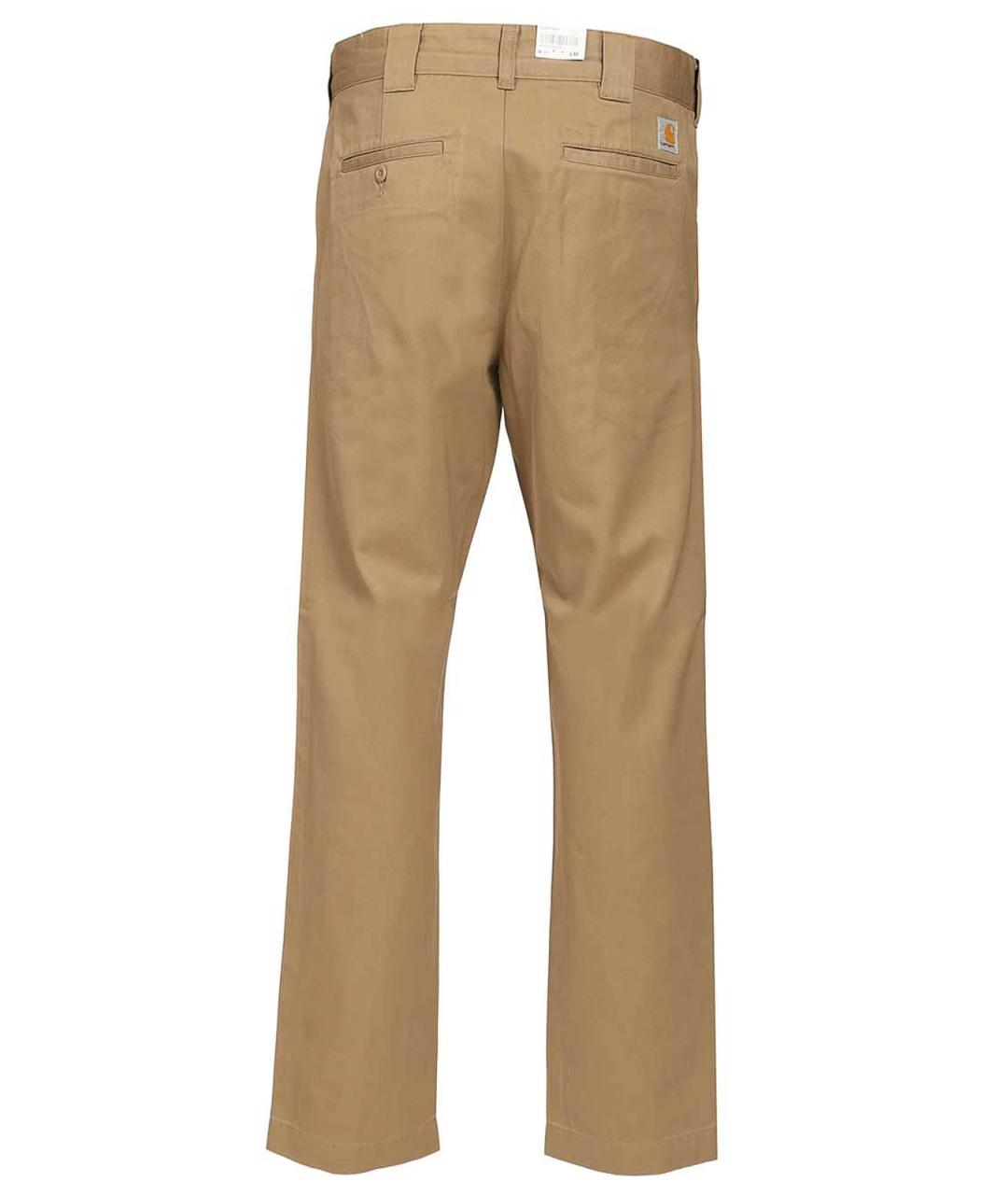 CARHARTT Коричневые полиэстеровые повседневные брюки, фото 2
