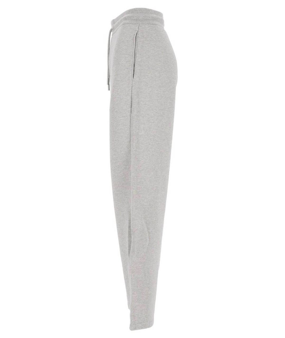 Ami Paris Серые хлопковые спортивные брюки и шорты, фото 3