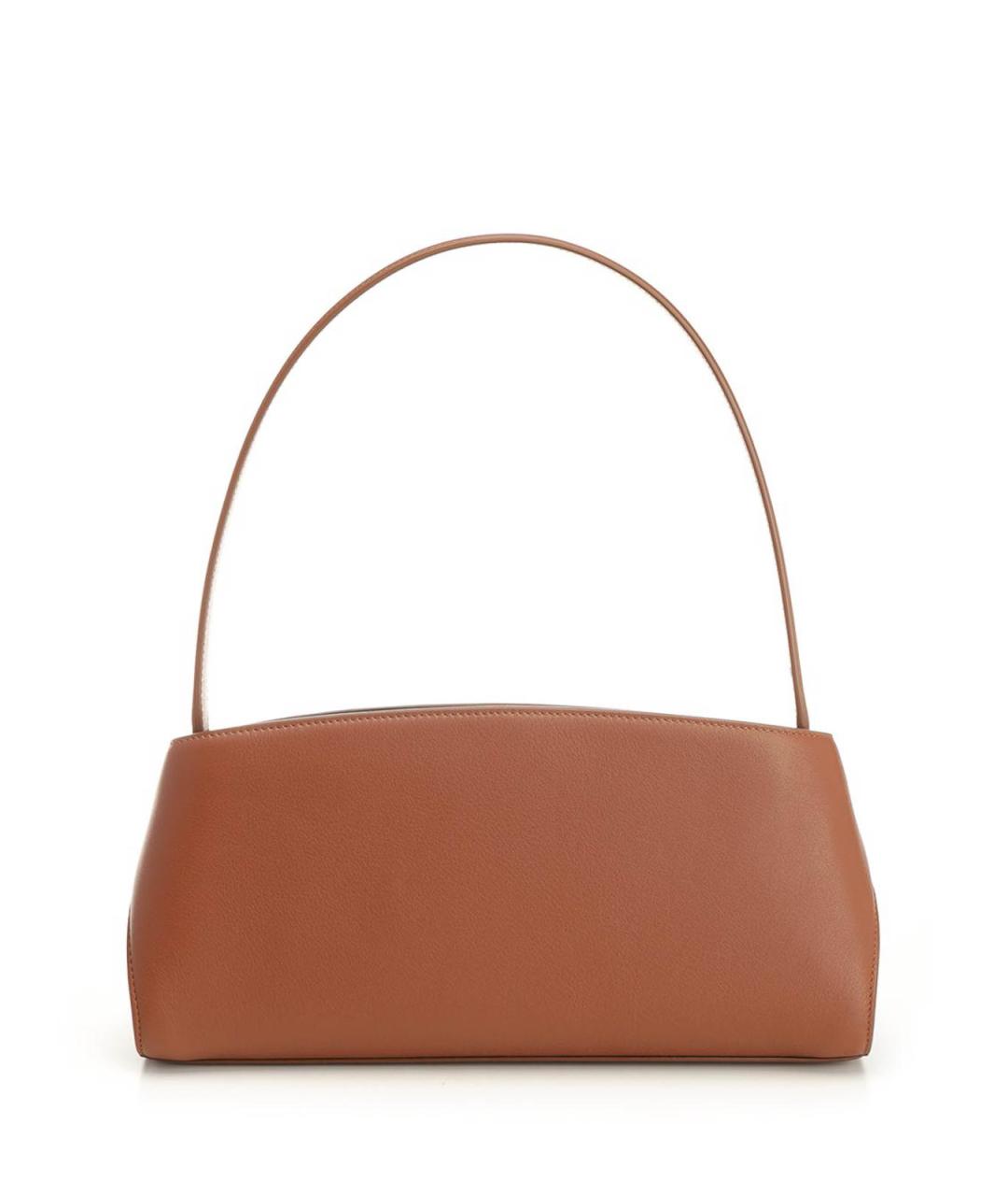FERRAGAMO Коричневая кожаная сумка через плечо, фото 3