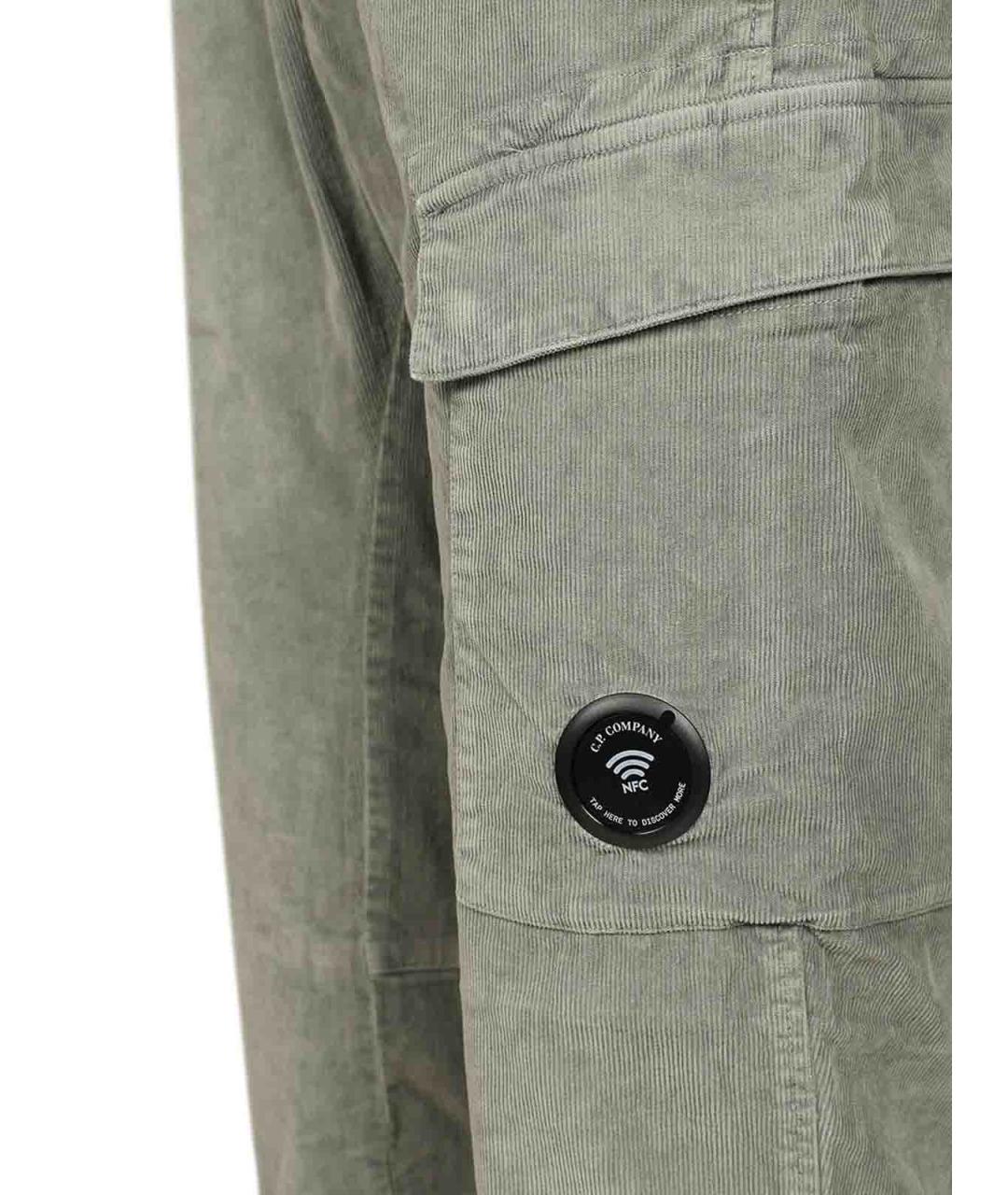 CP COMPANY Серые хлопковые повседневные брюки, фото 4