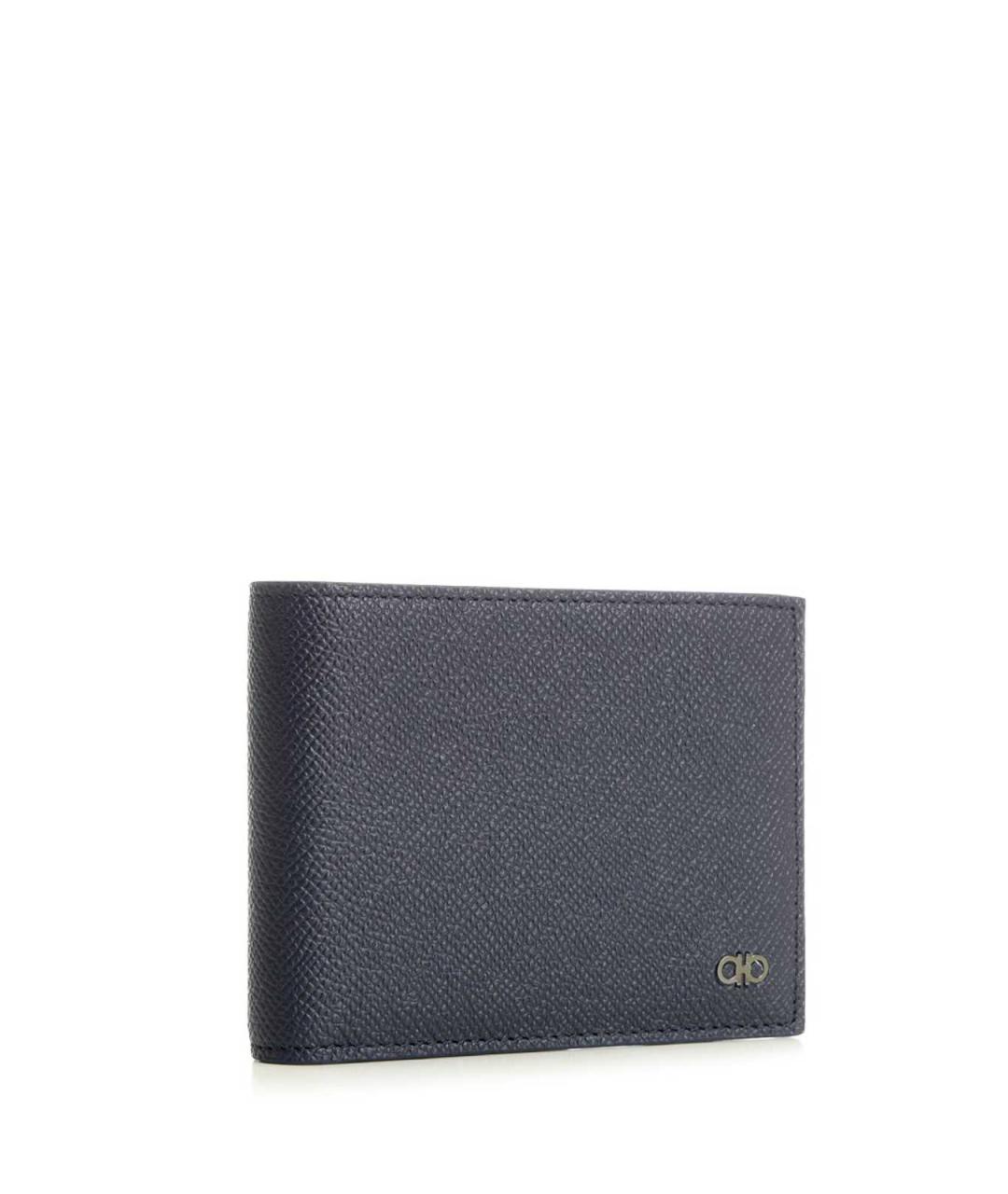 FERRAGAMO Синий кожаный кошелек, фото 2