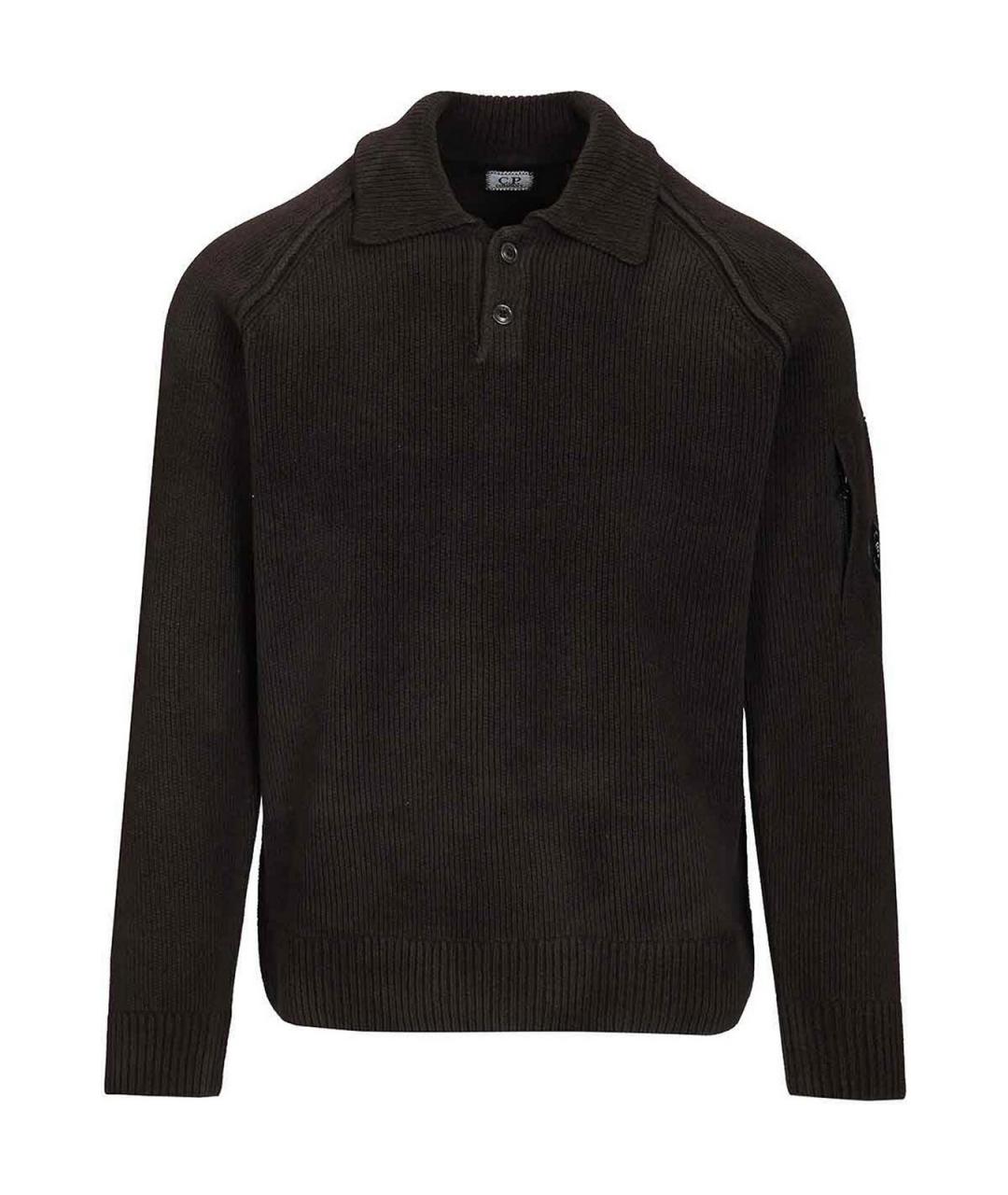 CP COMPANY Черный хлопковый джемпер / свитер, фото 1