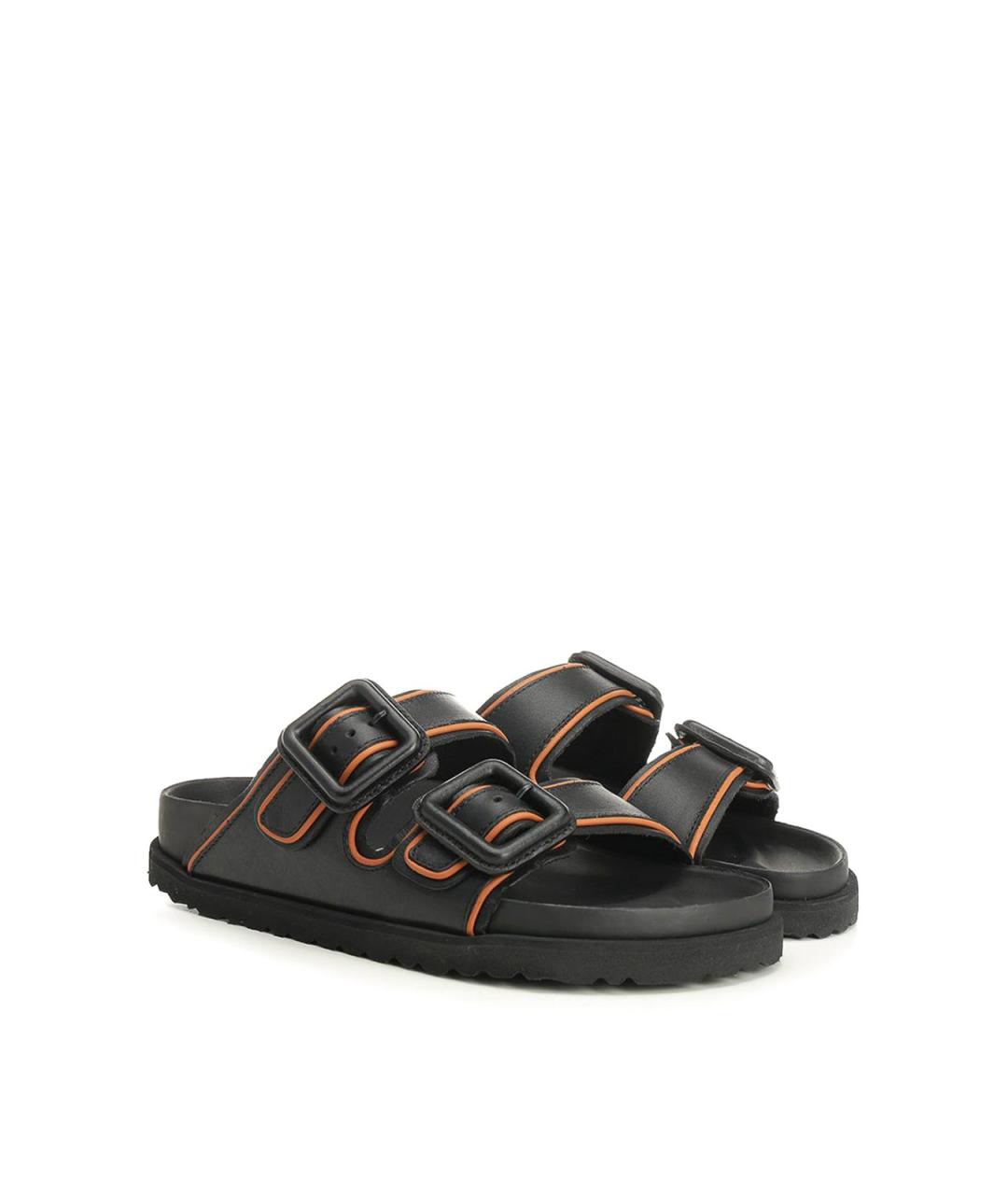BIRKENSTOCK Черные кожаные сандалии, фото 2