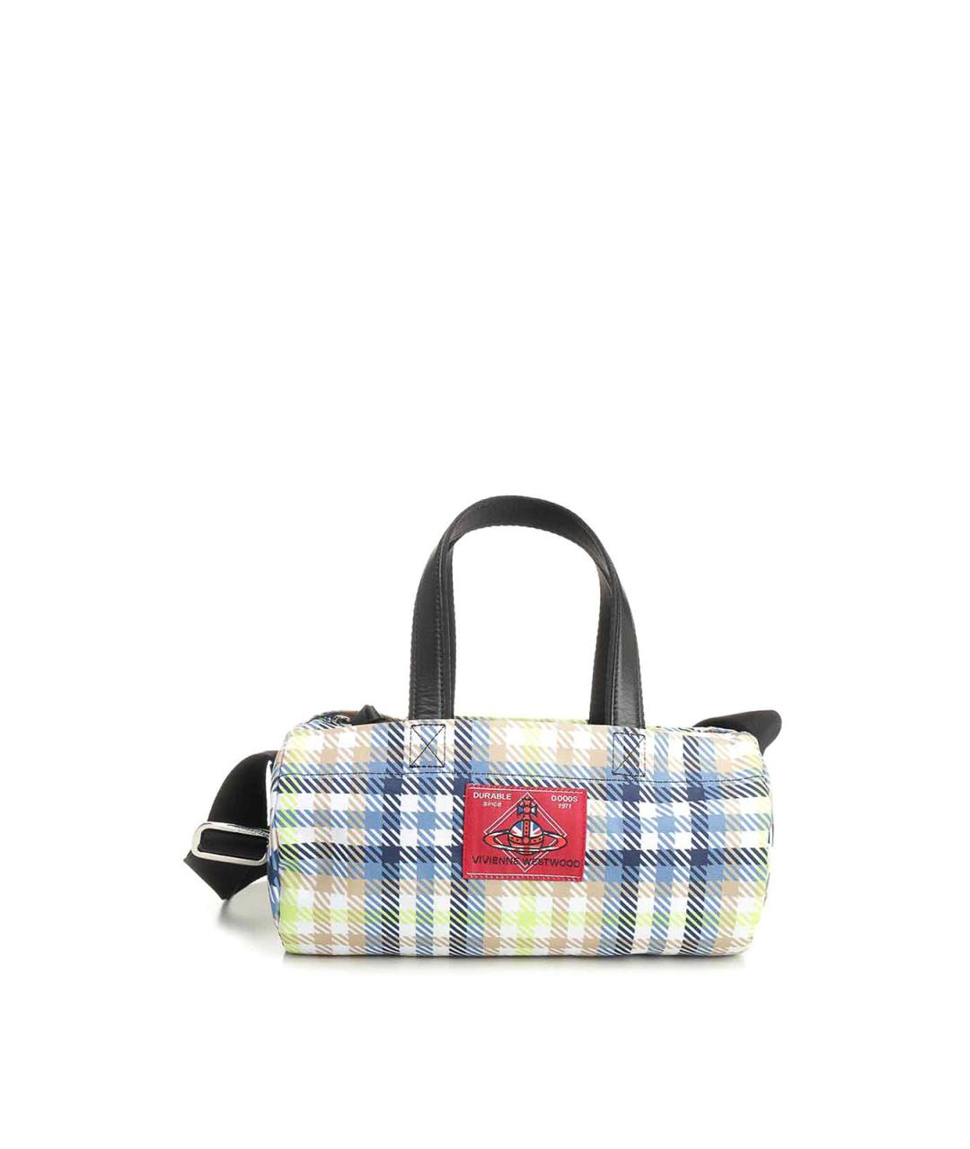 VIVIENNE WESTWOOD Мульти тканевая сумка с короткими ручками, фото 1