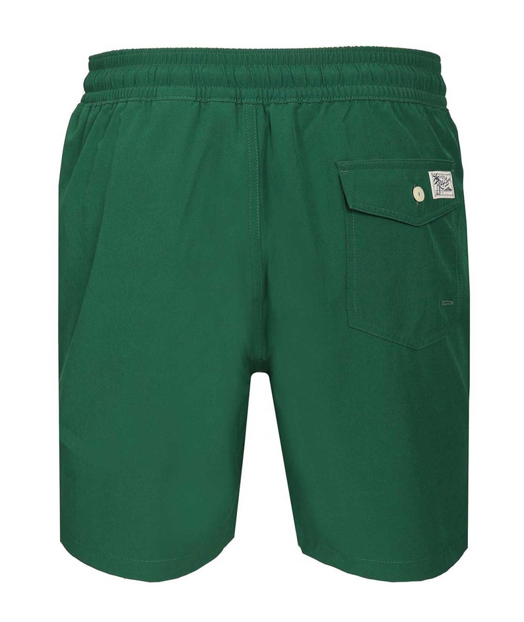 POLO RALPH LAUREN Зеленые полиэстеровые плавки, фото 2
