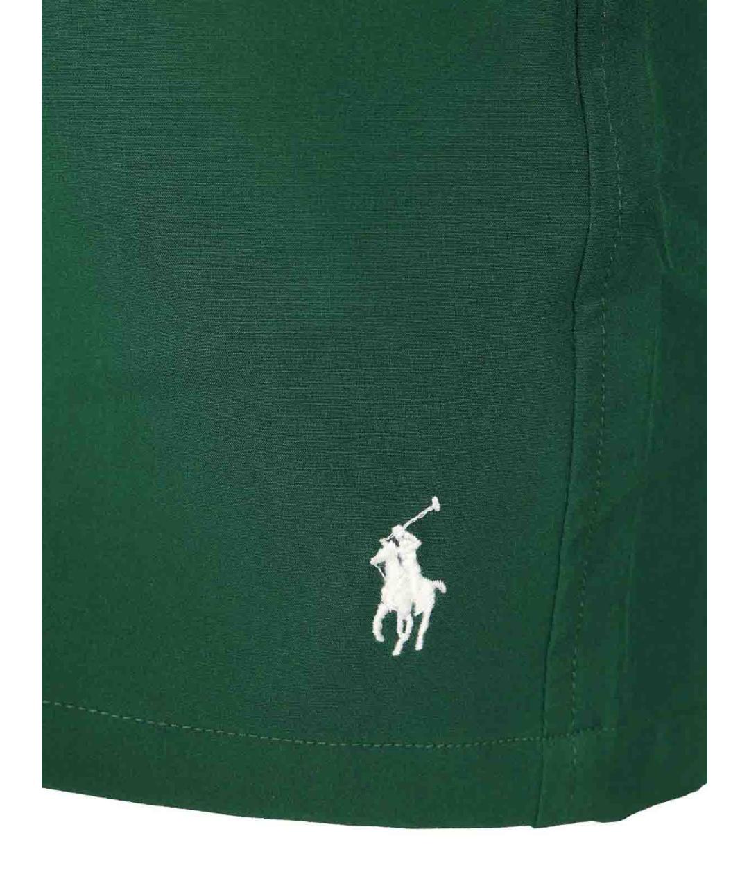 POLO RALPH LAUREN Зеленые полиэстеровые плавки, фото 3