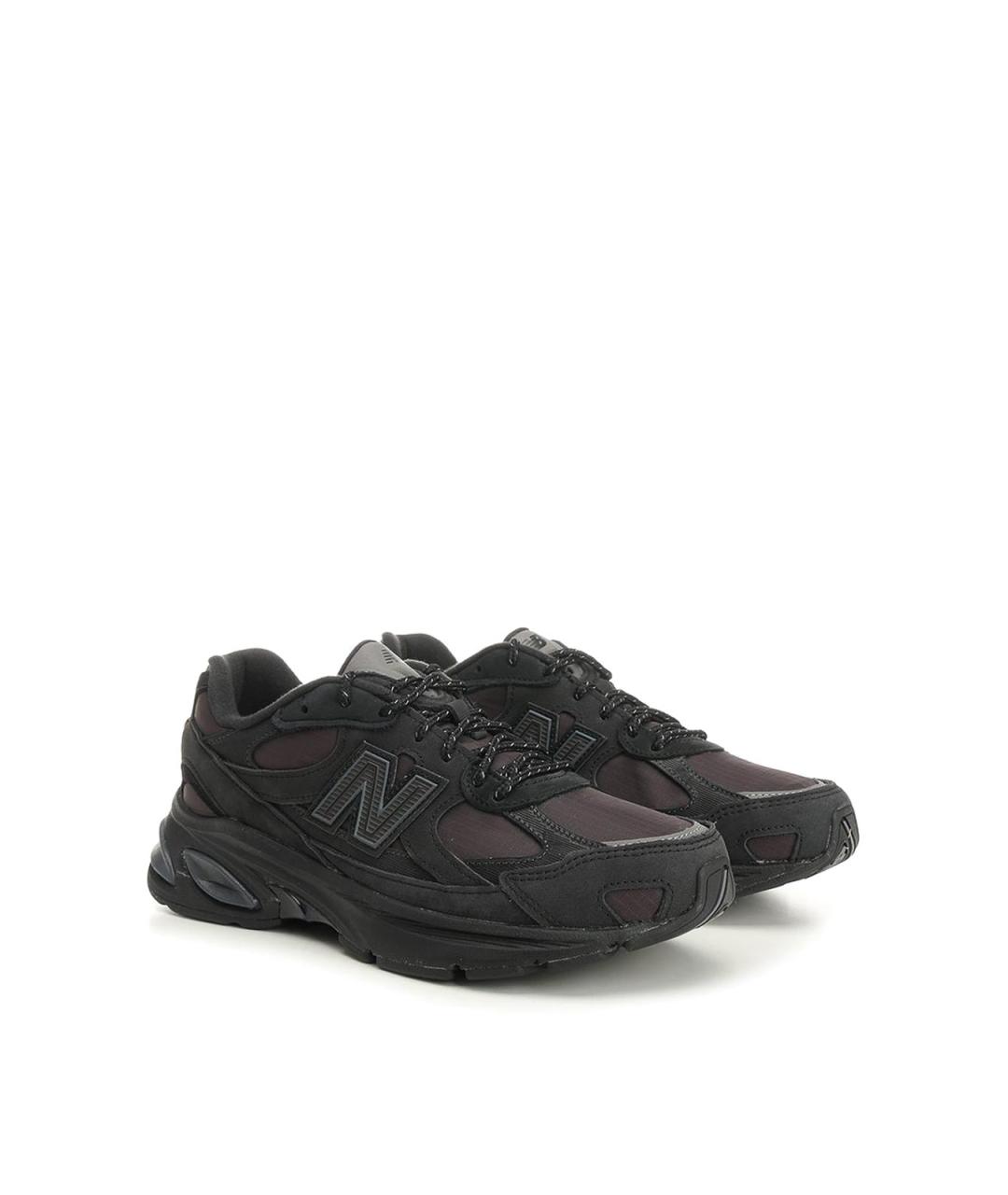 NEW BALANCE Черные замшевые низкие кроссовки / кеды, фото 3