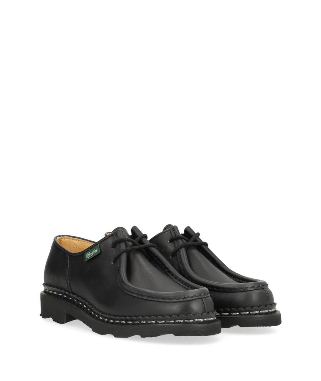 PARABOOT Черные кожаные брогги и оксфорды, фото 2