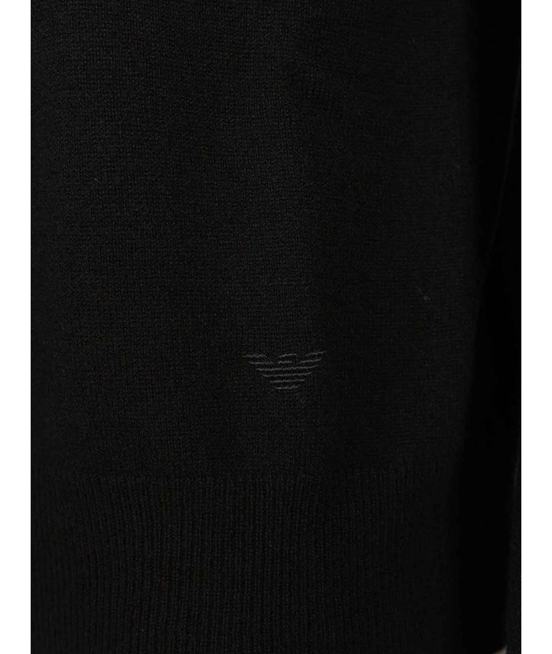 EMPORIO ARMANI Черный кашемировый джемпер / свитер, фото 4